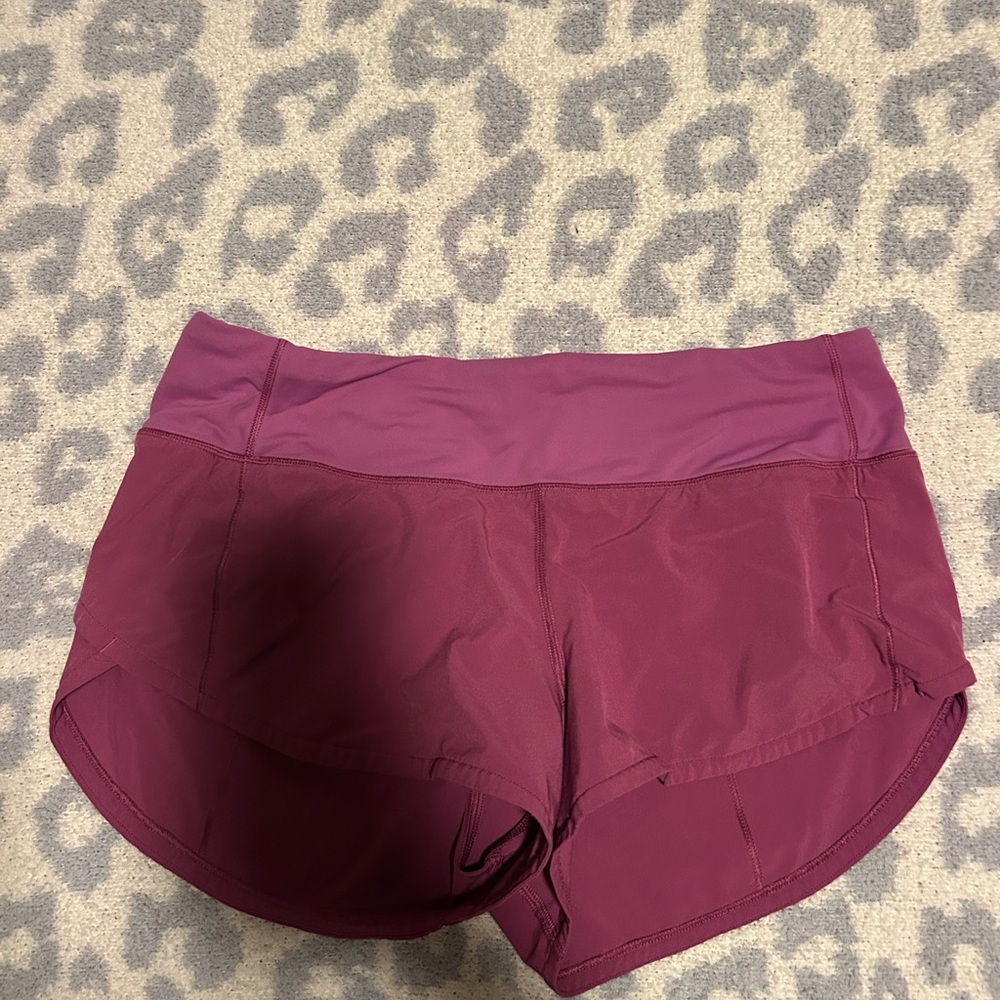 Women's Burgundy Athletic Shorts